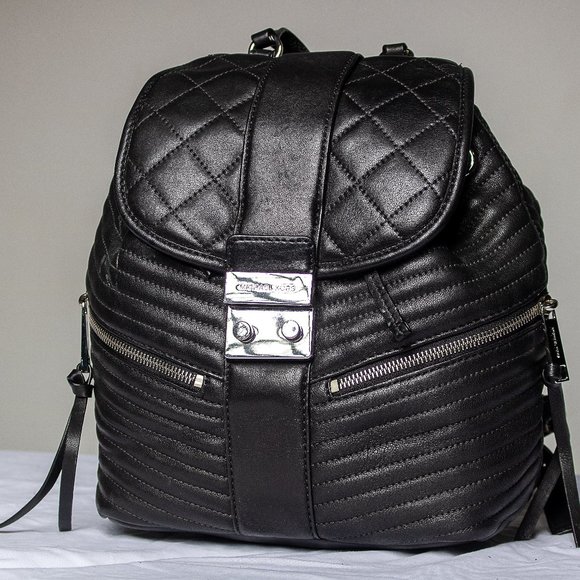 Michael Kors | Bags | Michael Kors Elisa Black Leather Small  display picture 1